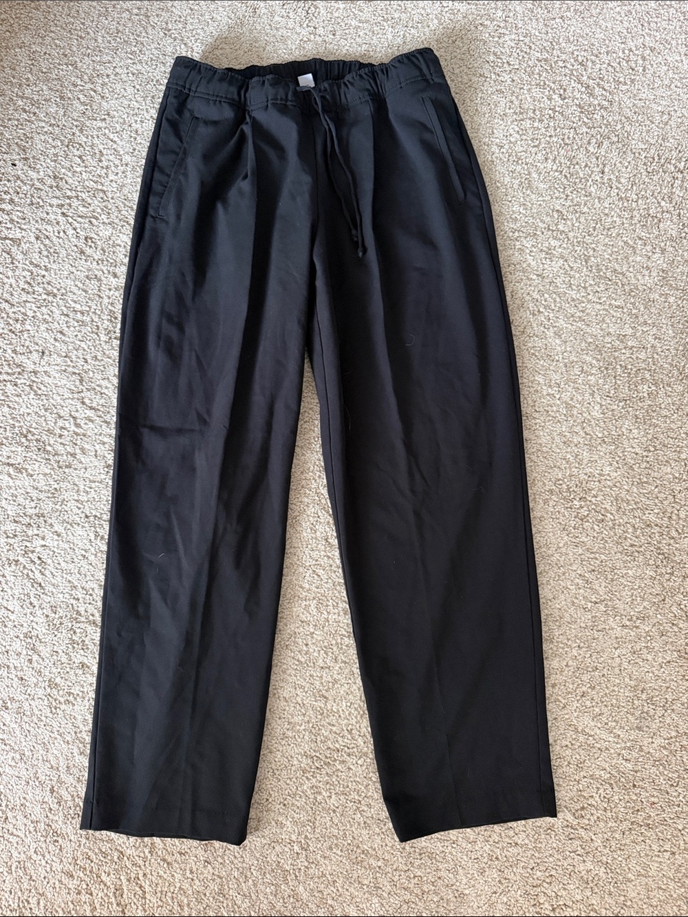 Old Navy Black Elastic Waist Drawstring Ankle Pants